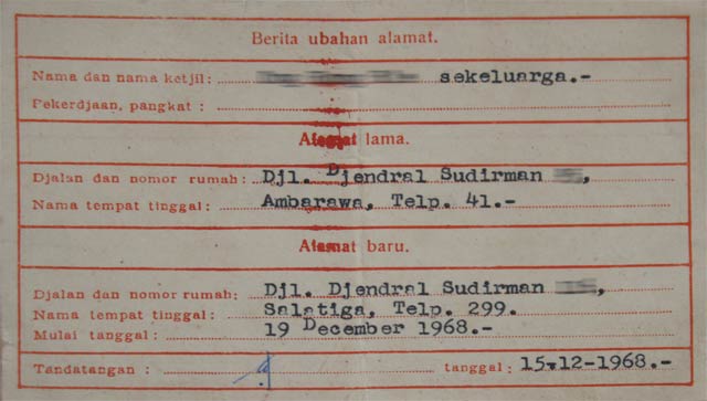 Kartu Pindah - belakang Kartu Pindah - belakang
